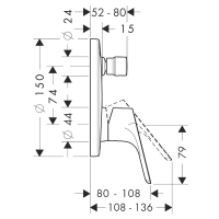 HANSGROHE látható rész falba sülly. Focus kád csaptelephez, egykaros, króm - gepesz.hu HANSGROHE látható rész falba sülly. Focus kád csaptelephez, egykaros, króm - gepesz.hu